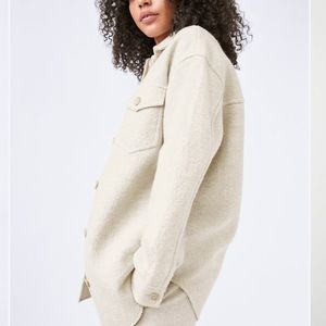 Cream ladies shirt jacket size 2